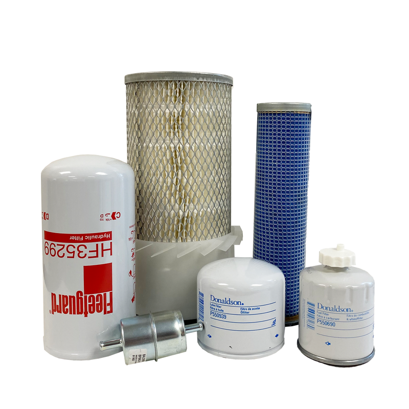 CFKIT Maintenance Filter Kit Compatible with NH LX485 Skid Steer (04/94 - 09/99)