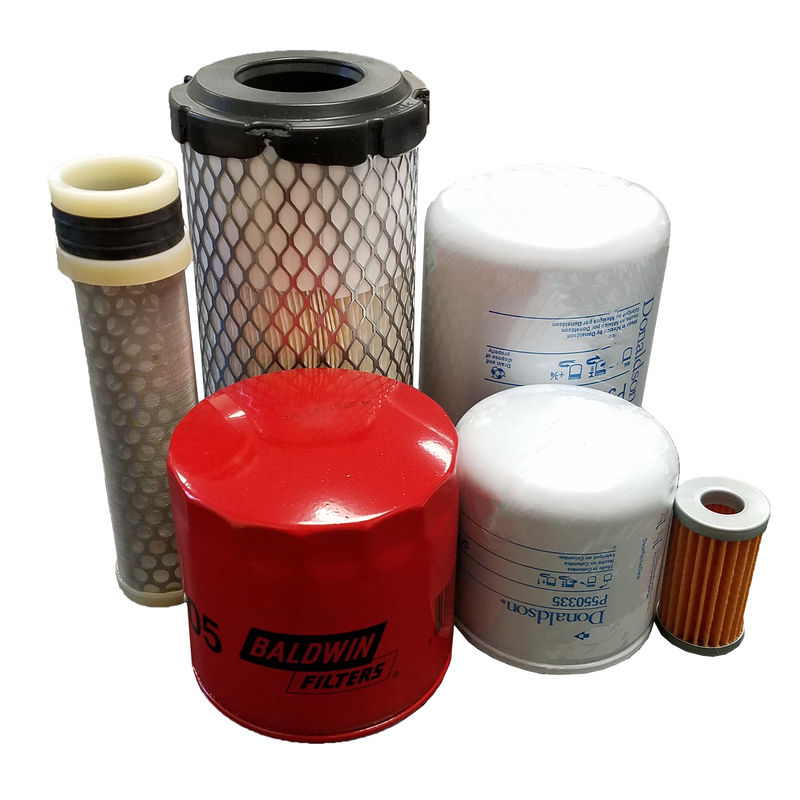 CFKIT Maintenance Filter Kit Compatible with NH TZ24DA TZ25DA w/ Shibaura Eng.
