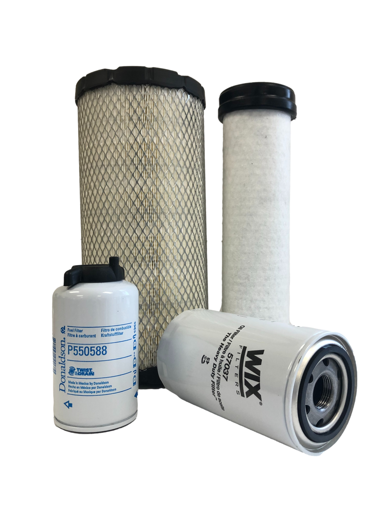 CFKIT Service Filter Kit Compatible with NH LB75.B Backhoe Loader w/ 4.5L (445T/M2 Tier II ) Eng.