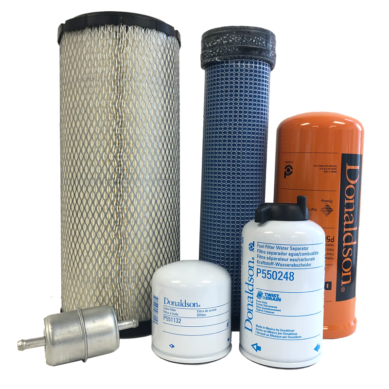 CFKIT Maintenance Filter Kit Compatible with NH L215 Skid Steer Loader (04/11-12/14)