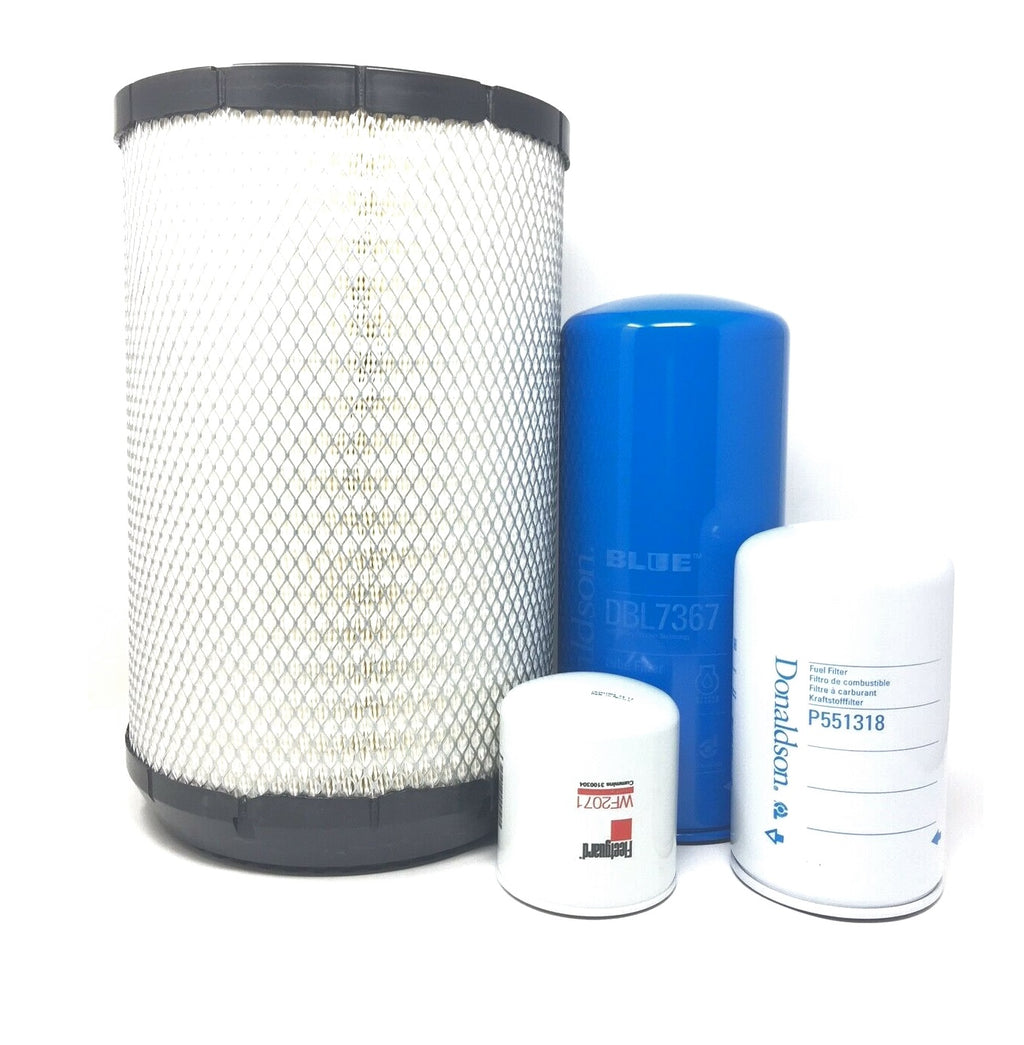 CFKIT Filter Kit for International DT466E (Donaldson Air - Lube (Blue) - Fuel -Coolant) - Crossfilters