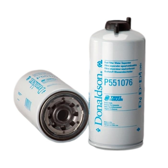 P551076 Donaldson Fuel Filter, Water Separator Spin-On Twist&Drain