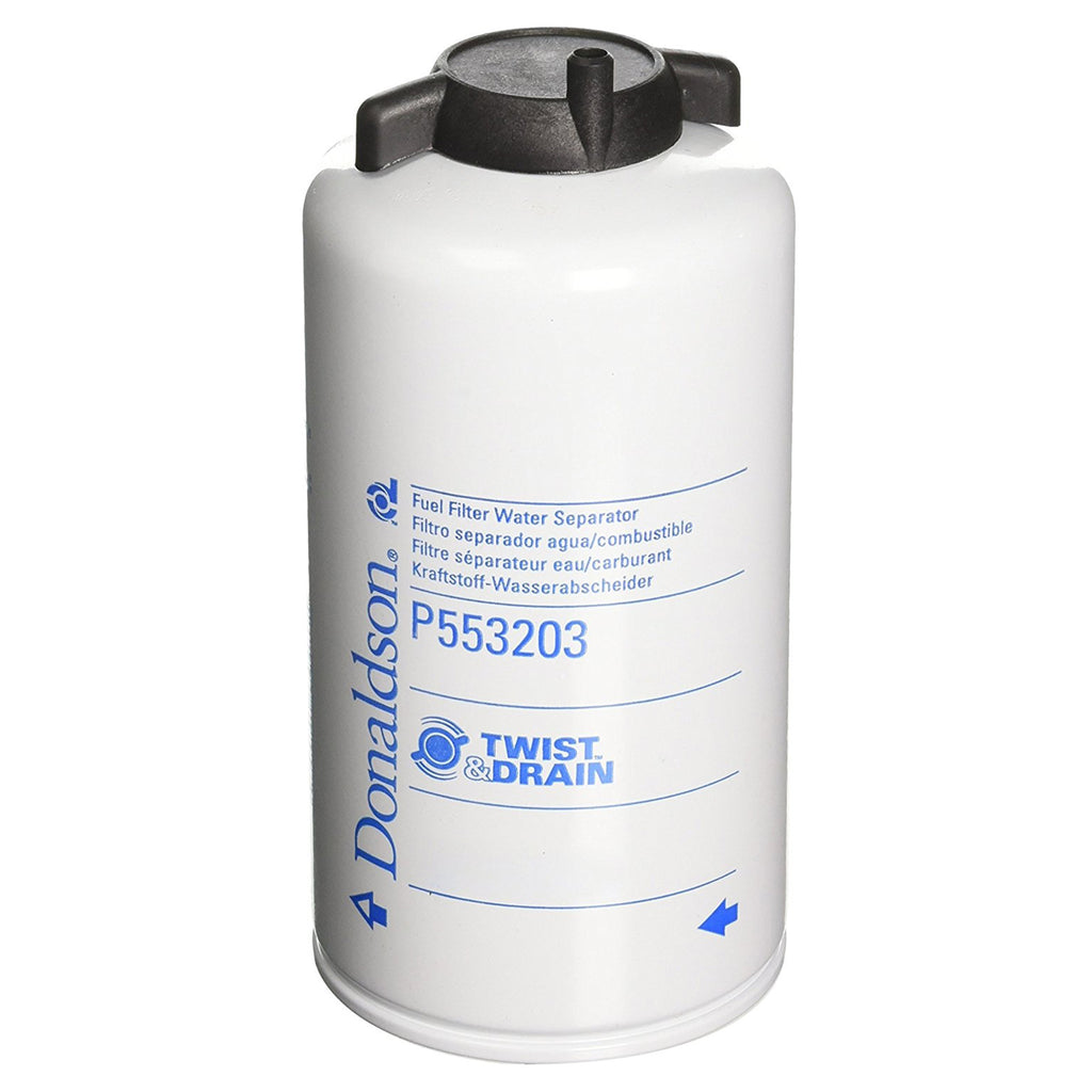P553203 Donaldson Fuel Filter, Water Separator Spin-On Twist&Drain - Crossfilters