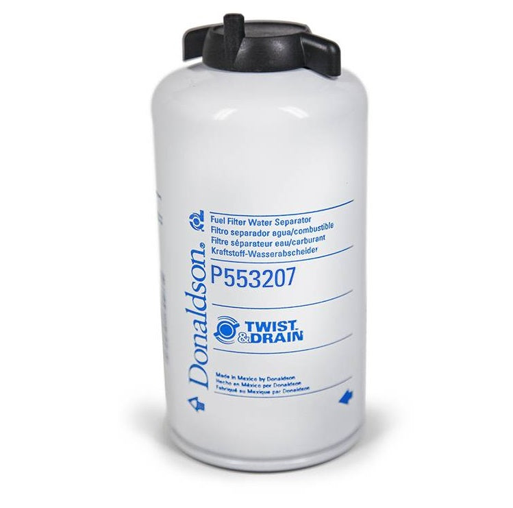 P553207 Donaldson Fuel Filter, Water Separator Spin-On Twist&Drain - Crossfilters