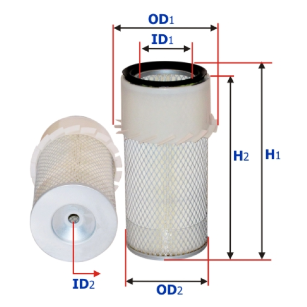SFA2501P Sure Filter Air Filter (Replaces: Caterpillar 128-2686) - Crossfilters