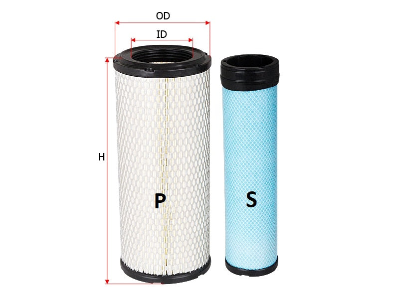 SFA 5588SET Sure Filter Air Filter Set (6666375, 6666376, 222425A1, 222429A1, KV16428, AP33331) - crossfilters