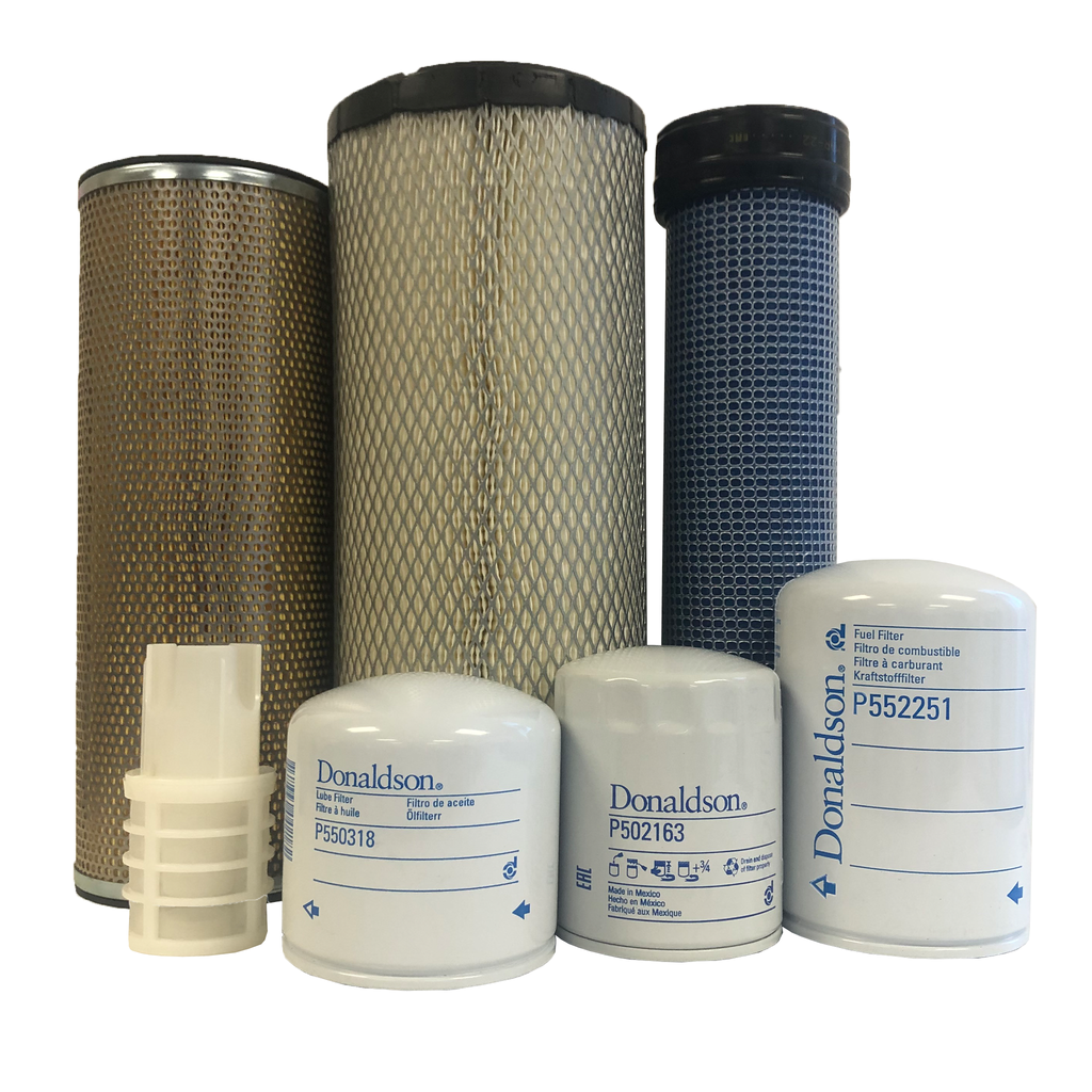 CFKIT Maintenance Filter Kit Compatible with Take-uchi TL8R2 Track Loaders w/ KUB V3307 Engine