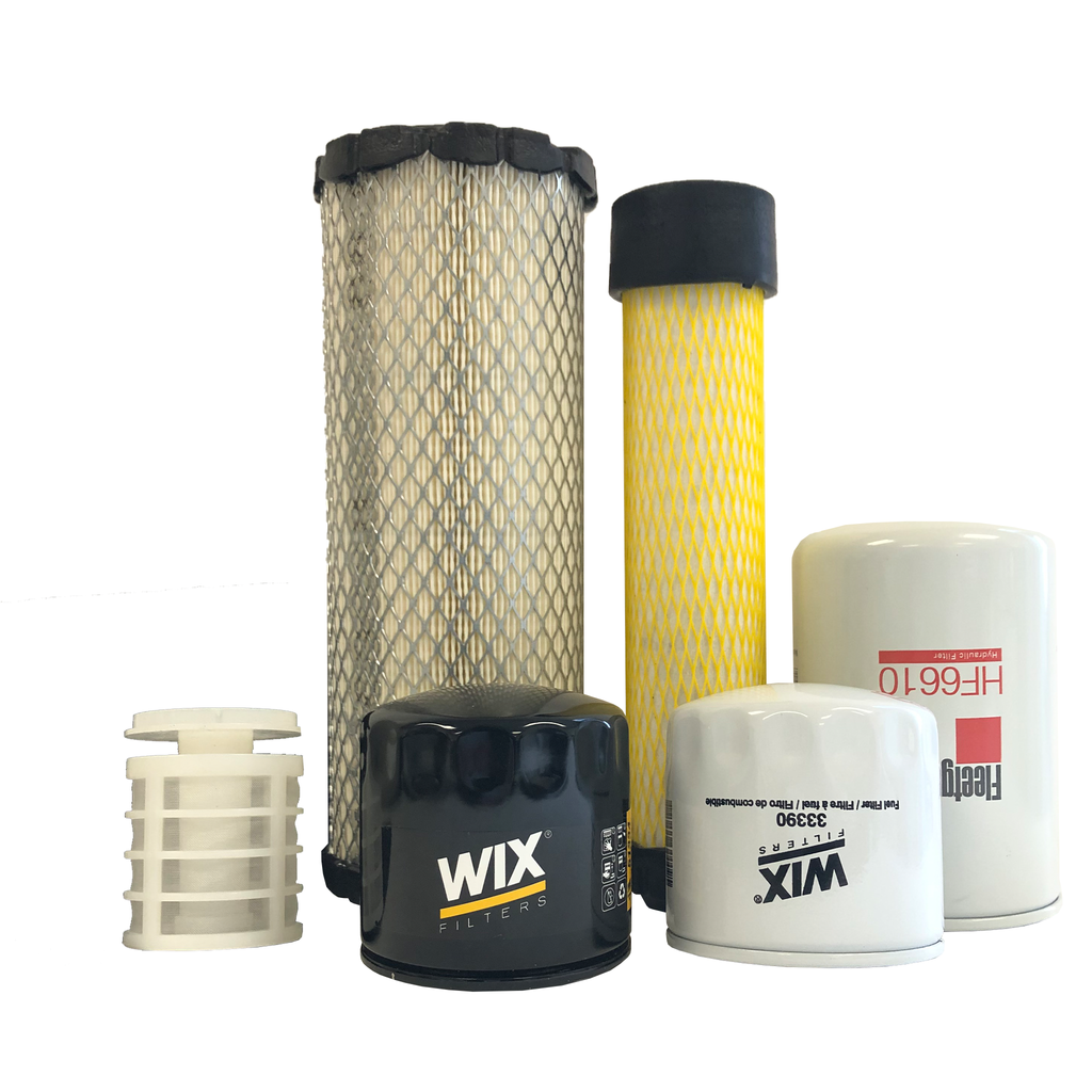 CFKIT Maintenance Filter Kit Compatible with Yanmar EX3200 Tractor w/ 3TNV88 Eng.