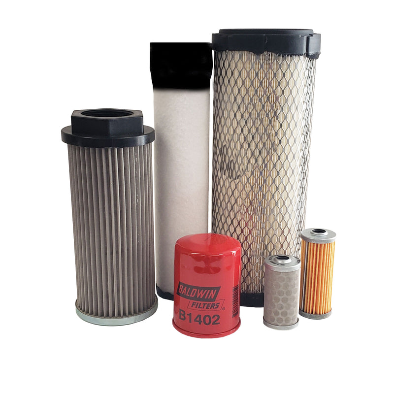 CFKIT Maintenance Filter Kit Compatible with Yanmar VIO35 Excavator (w/ Hydraulic)