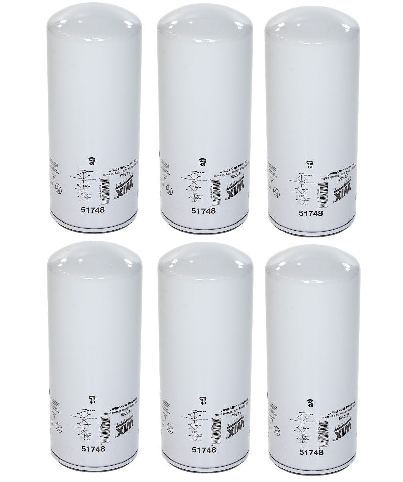 51748 WIX Spin-On Lube Filter(Pack of 6)