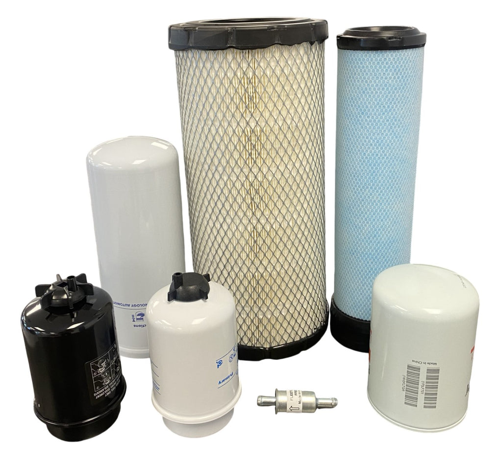 CFKIT Maintenance Filter Kit Compatible with C A T 277 S/N: CNC02310 Skid Steer Loader