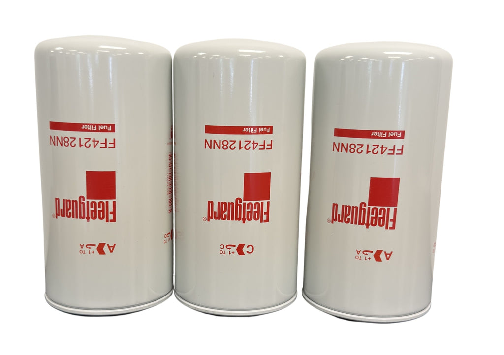 FF42128NN Fleetguard Fuel Filter, Spin-On - Pack of 3 - Crossfilters