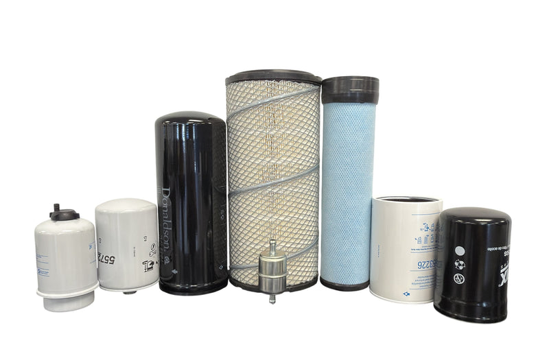 CFKIT Maintenance Filter Kit Compatible with John Deere 310J 310SJ 315SJ 325SJ 410SJ Backhoe Loader (Engine 4045DT060 and 4045TT094) - Crossfilters