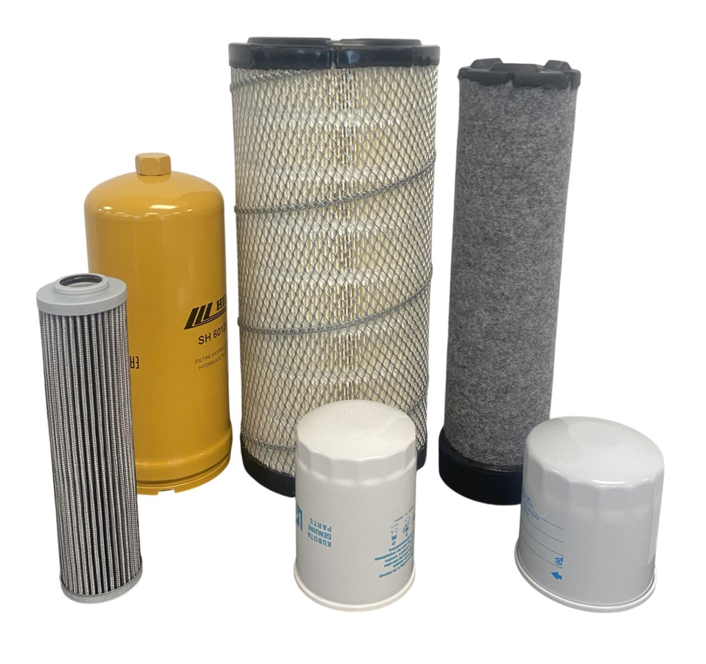 CFKIT Maintenance Filter Kit Compatible with Takeuchi TL140 Loaders w/4JG1TA Eng.(Non CAB Filter)