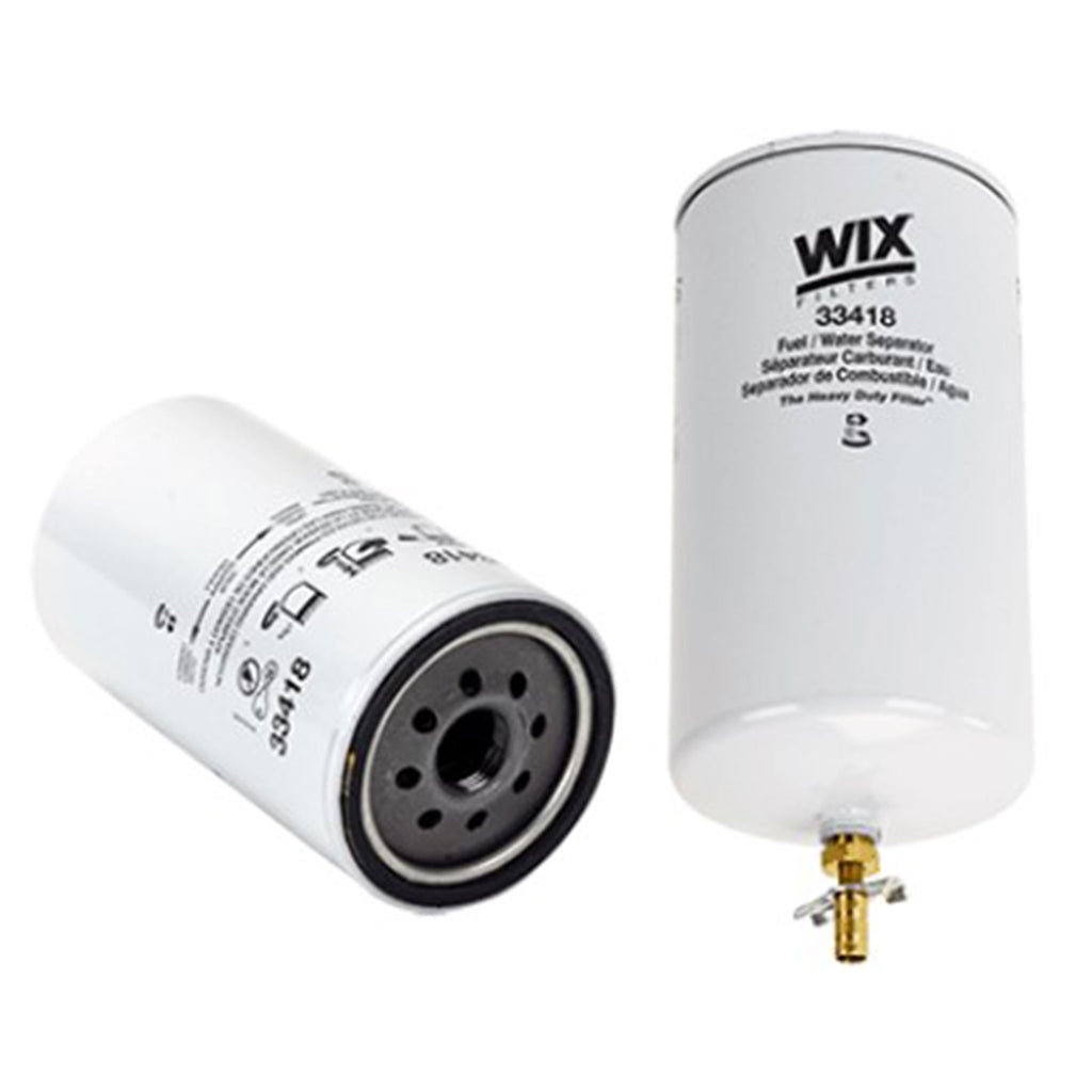 33418 WIX Spin-On Fuel/Water Separator Filter (Replacement Compatible with C A T 2266564, 3I1306, 3I1314, 3I1366)