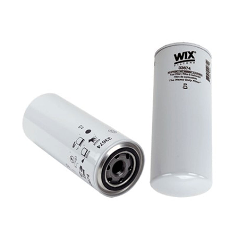 33674 WIX Spin-On Fuel Filter (Replacement Compatible with C A T 1R0749)