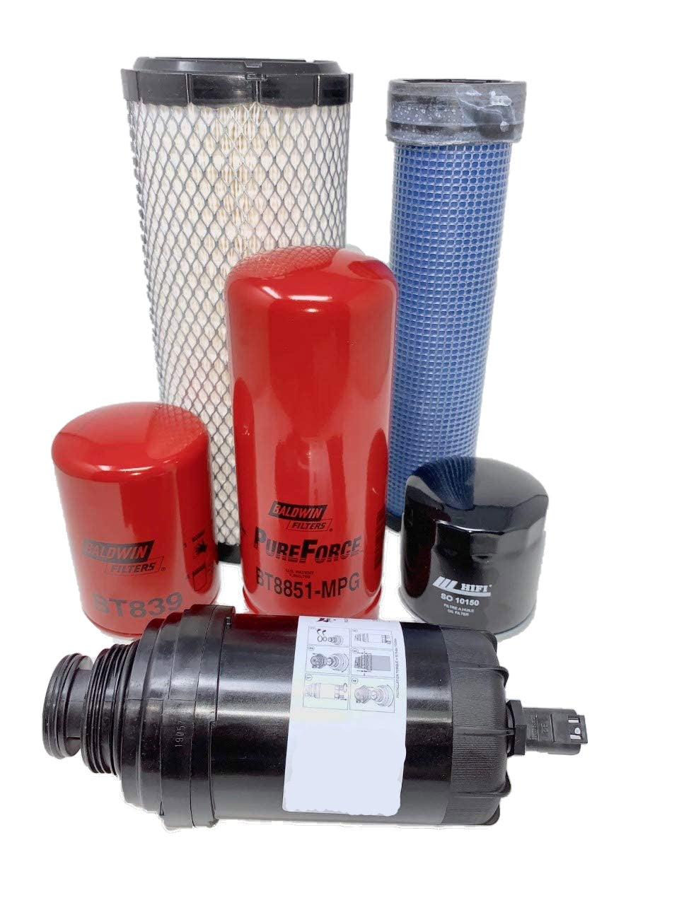 1000 Hour CFKIT Maintenance Filter Kit Compatible with Bobcat  E42, E45, E50, E55 Excavators