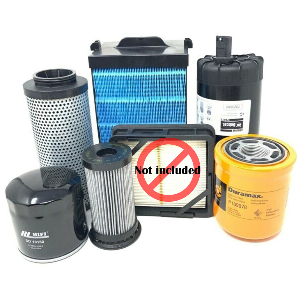 CFKIT Filter Kit for Bobcat T590 Compact Track Loader w/o Safety Air Filter (ALJU11001 & Above) - Crossfilters