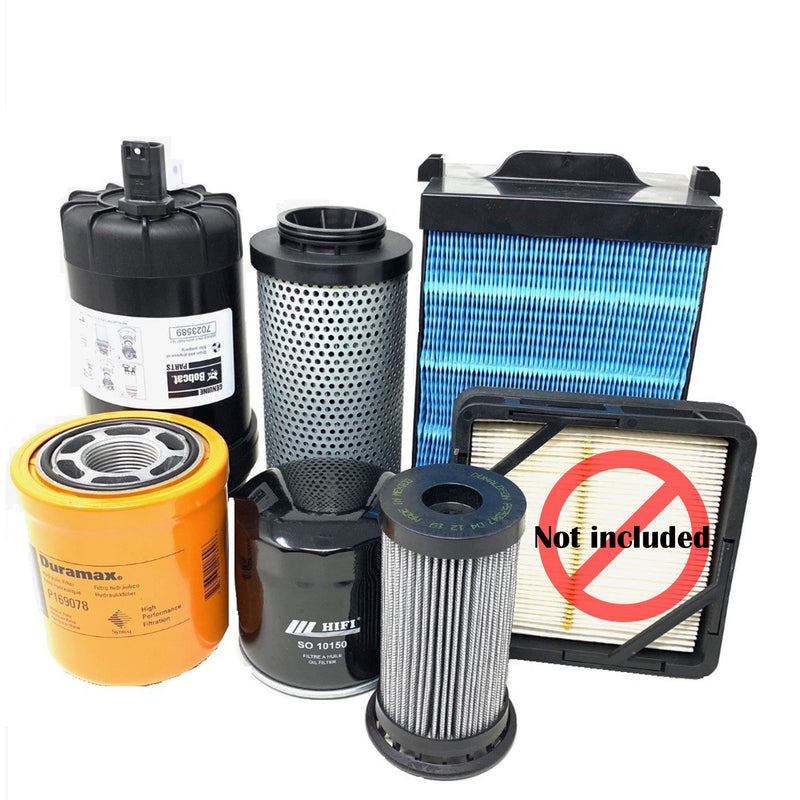 CFKIT Filter Kit for Bobcat S590 Compact Track Loader w/o Safety Air Filter (AR9R11001 & Above - Crossfilters