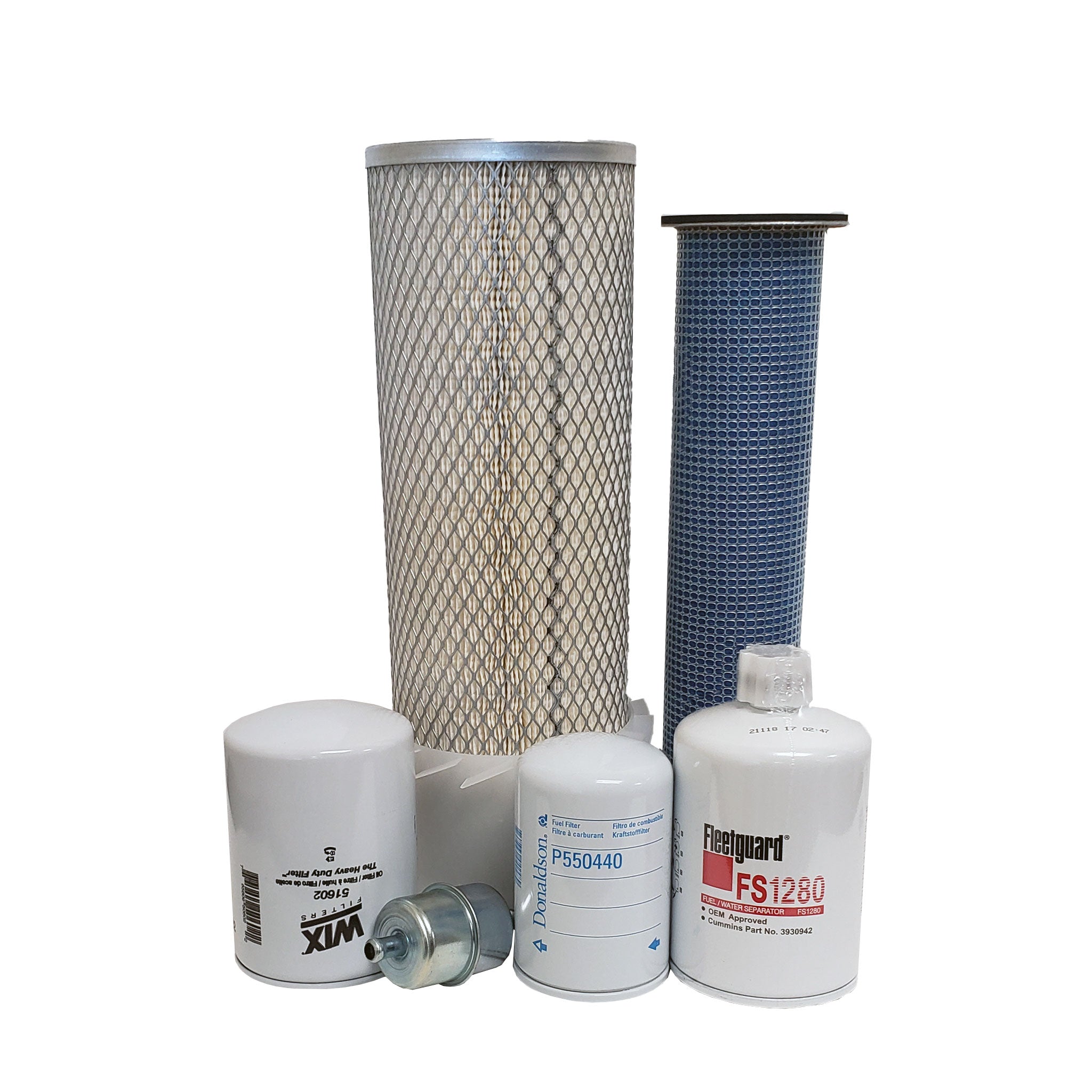 CFKIT Maintenance Filter Kit Compatible with C A S E 590SN Backhoe