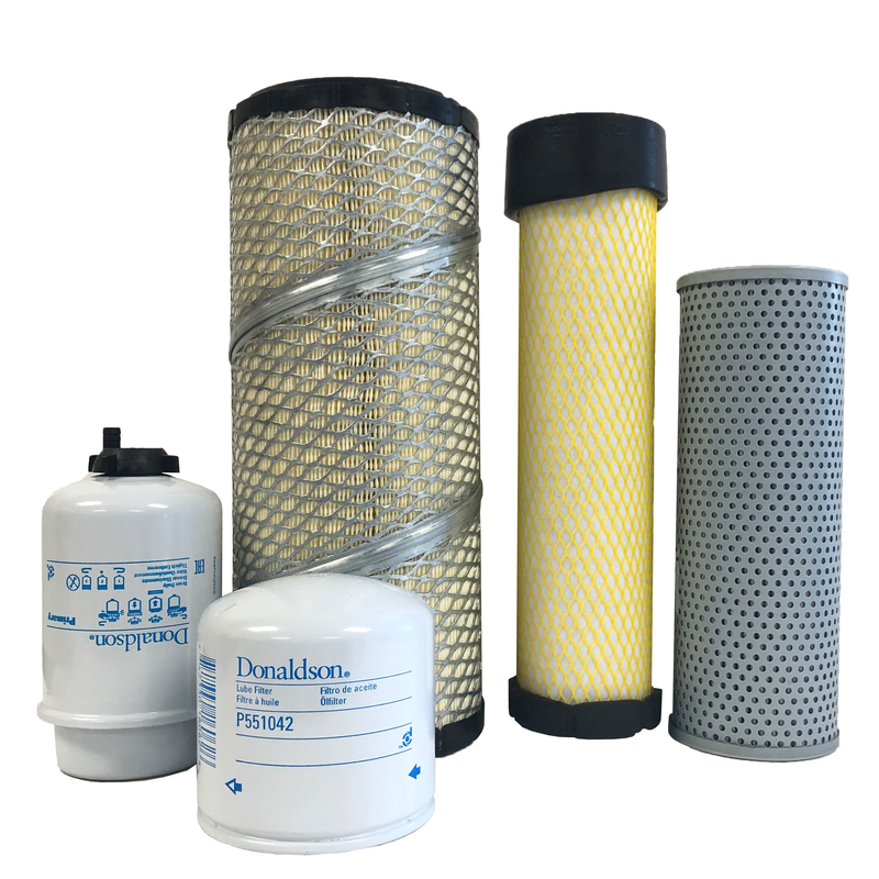 CFKIT Filter Kit Compatible with C A T  303.5E Mini Excavators (include Hyd Filter)