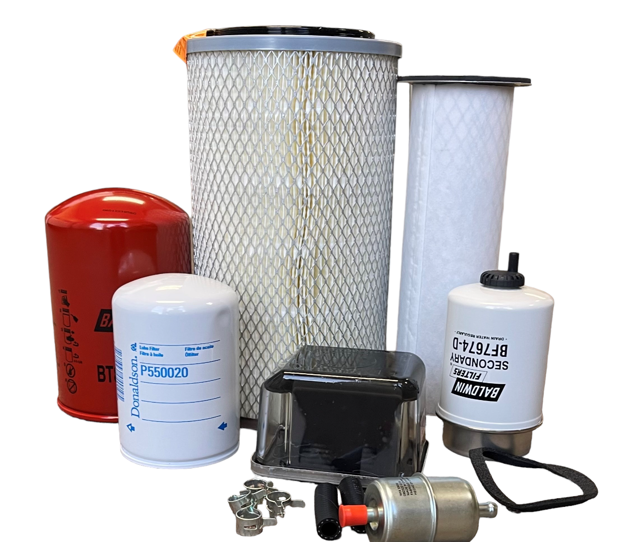 CFKIT Maintenance Filter Kit Compatible with JD 300D, 310D and 315D Backhoe  Loader - PC2321