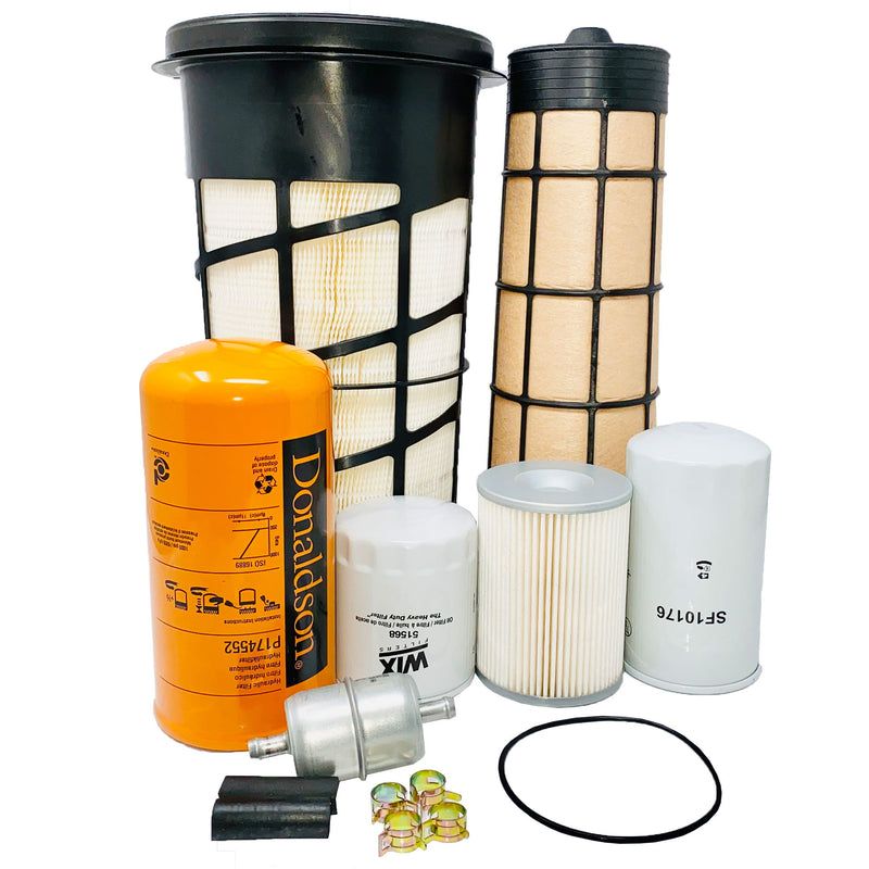 CFKIT Filter Kit for John Deere 328E, 329E, 332E & 333E Compact Track Loader (With Air Filters) - Crossfilters