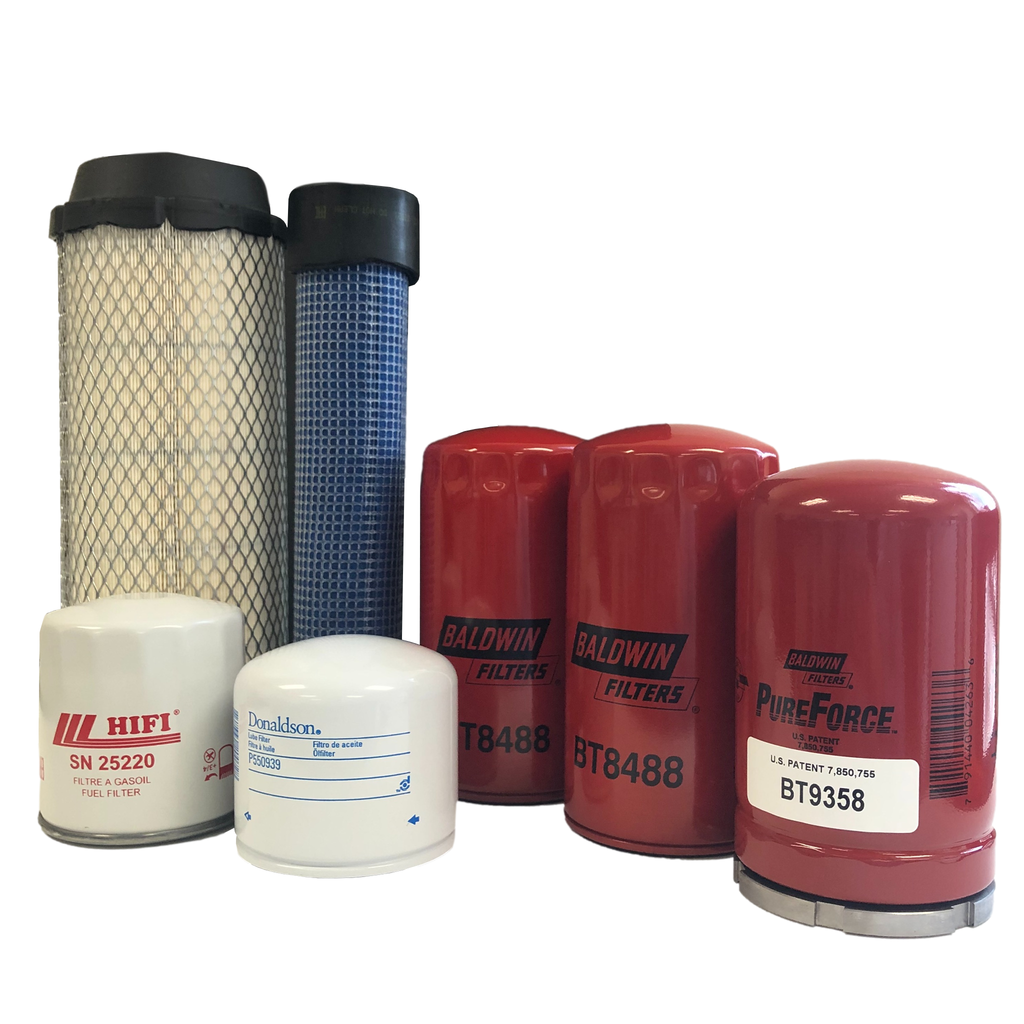CFKIT Maintenance Filter Kit Compatible with KUB M62 Tractor Loaders w/ V2403 Eng.