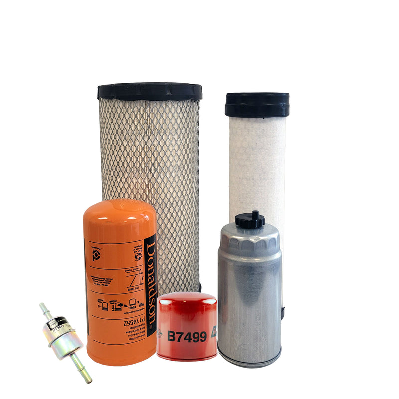 CFKIT Maintenance Filter Kit Compatible with NH L180 Skid Steer (01/08 - 12/11)