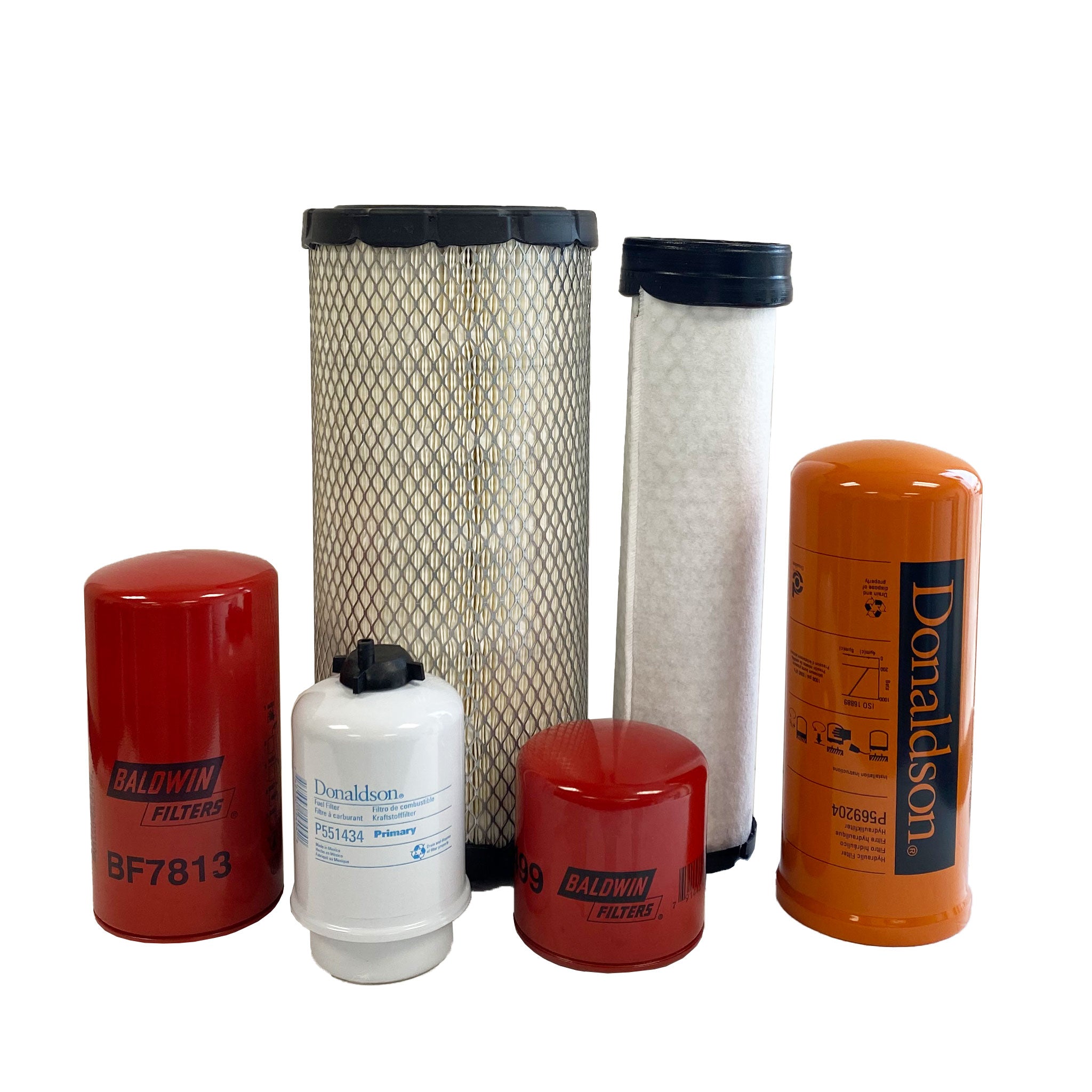 CFKIT Maintenance Filter Kit Compatible with NH L228 Skid Steer Loader w/  F5H-FL463A Eng.