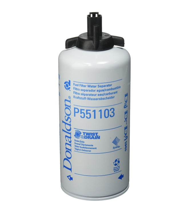 P551103 Donaldson Fuel Filter, Water Separator Spin-On Twist&Drain - Crossfilters
