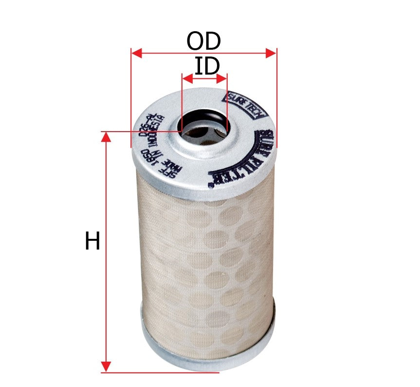 SFF1850 Sure Filter Fuel Filter Replacement for Kubota 1583143380 & Fleetguard FF5468 - Crossfilters