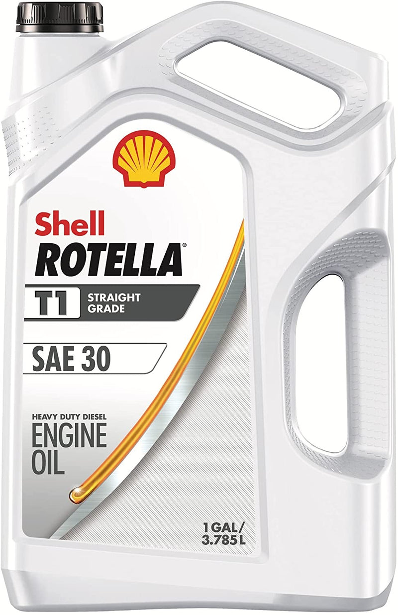 Shell Rotella T1 Conventional SAE 30 Diesel Engine Oil (CF-2/SL, 1-Gallon, Single)