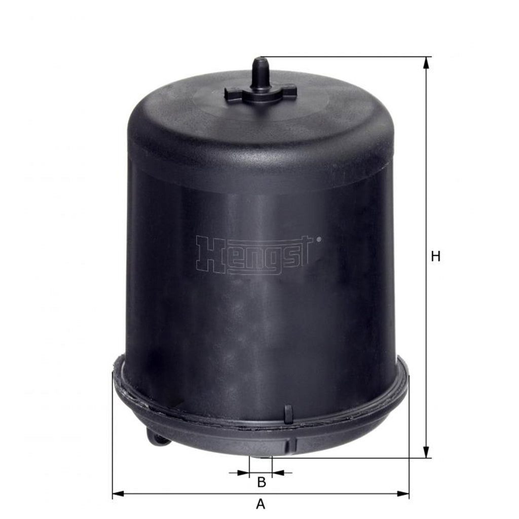 Z16D183 Hengst Oil Filter - Centrifuge (Replacement Compatible with International 2606467C91)